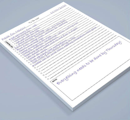 TO DO List Planner Notepad, 50 Page Planning Pad. Undated Todo Checklist W/Priority & Note Sections. Organize & Track Projects, Clients or Daily Tasks. 8.5 X 11, A4 Sheets.